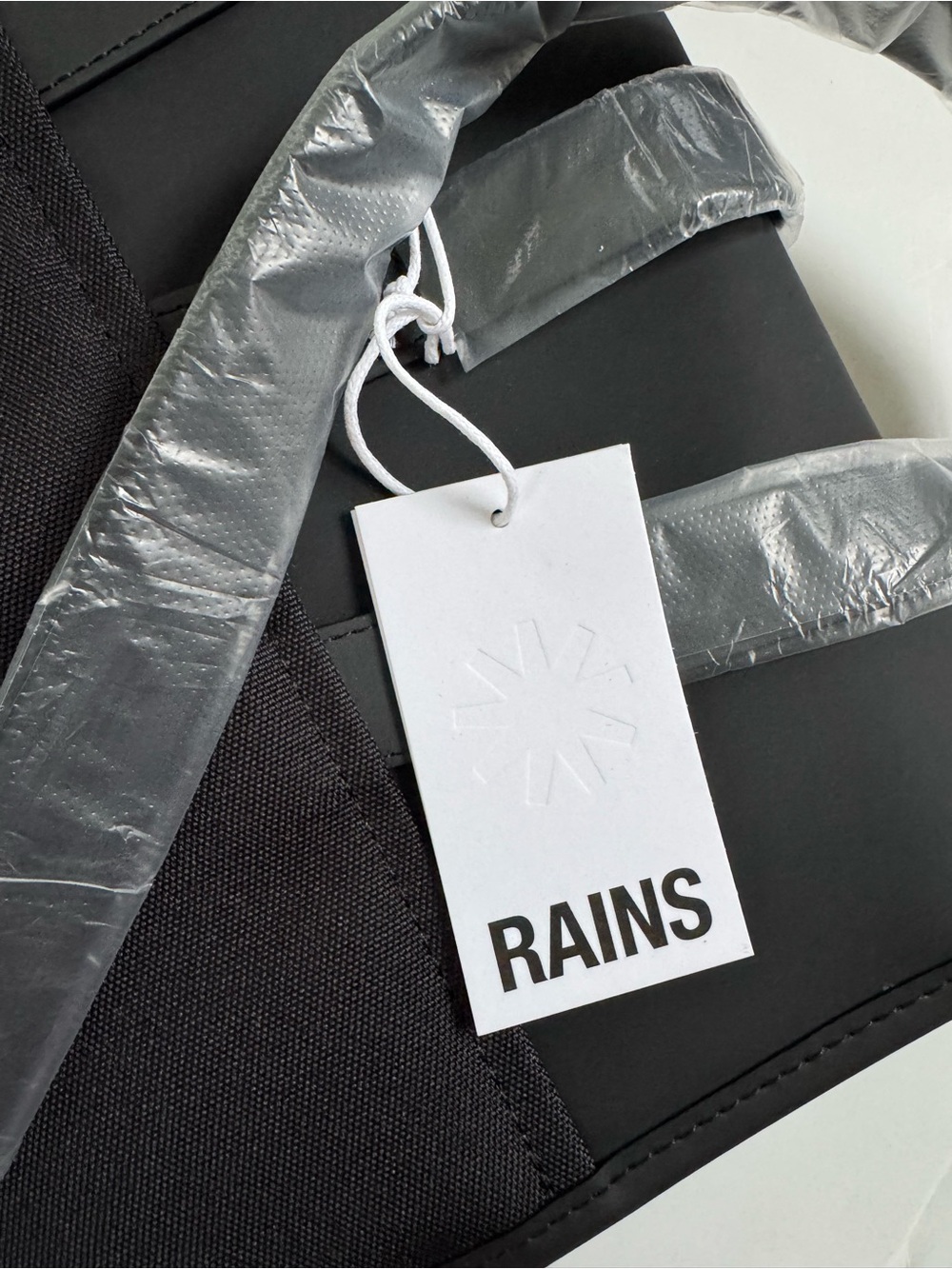 NWT Rains Waterproof Backpack Black - Picture 10 of 15